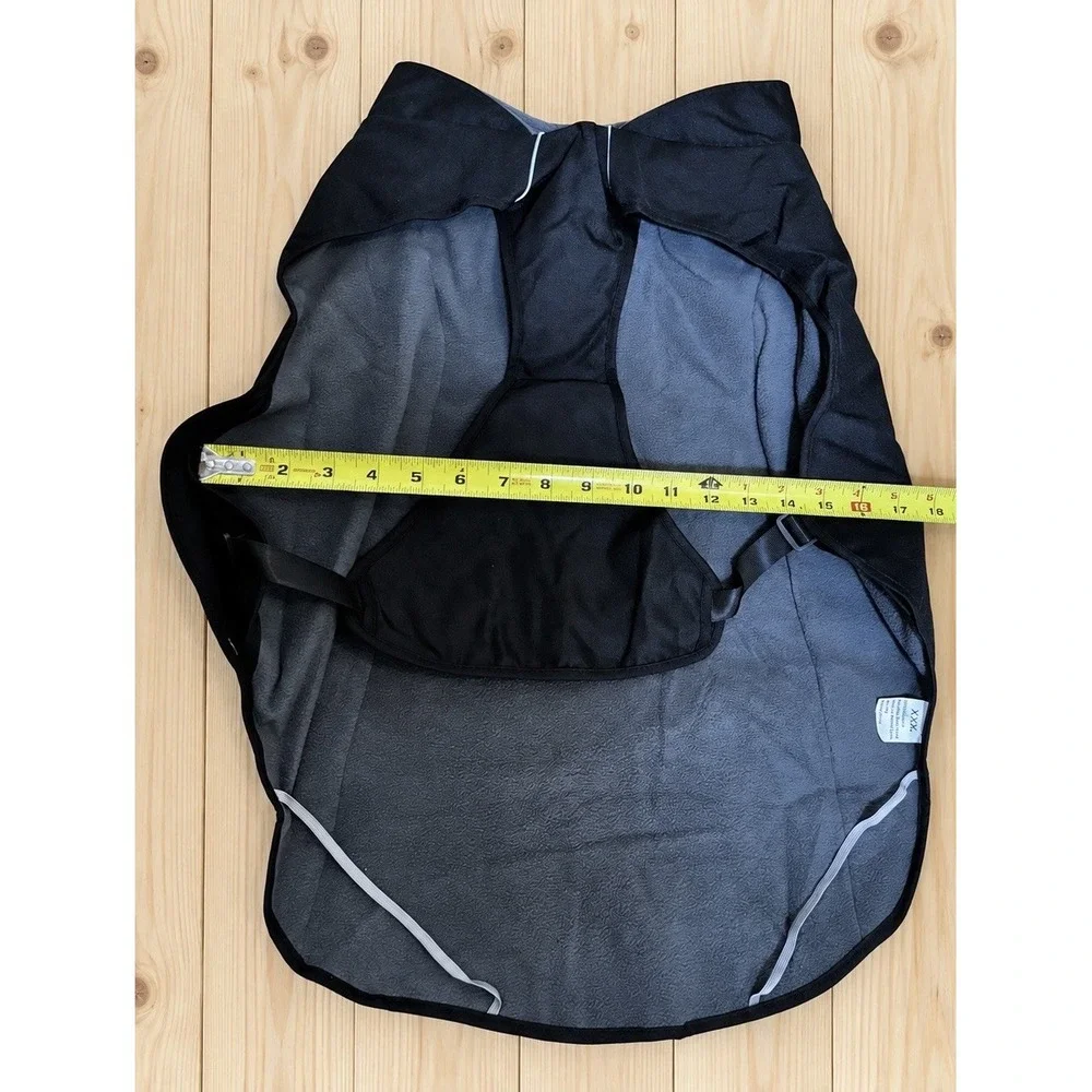 Joy Dog lined Dog winter coat, 3XL, Nylon, Adult, Black-[D]